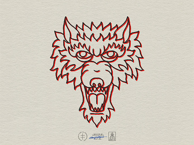 Hey Heinzel Branded Graphic #2 alt. animal brand design brand identity branding branding design face hand drawn head identity design illustration illustrator logo logo design mascot psychedelic retro tattoo vintage visual identity wolf