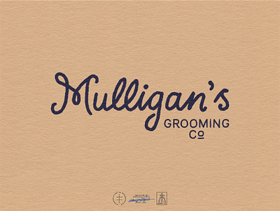 Mulligan's Grooming Co. Alternative Wordmark brand design brand identity branding branding design hand drawn hand lettering handlettering identity design lettering logo logo design logotype retro script type typographic typography vintage visual identity wordmark