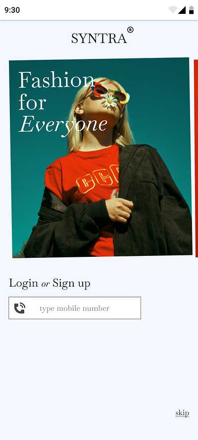 Sign Up Page