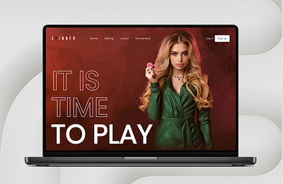 SpINNER CASINO WEBSITE casino graphic design landing page ui user interface ux web design