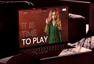 SpINNER CASINO WEBSITE casino graphic design landing page ui user interface ux web design