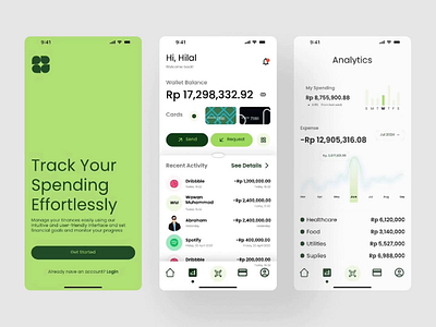 Personal Finance App appdesign branding fintechdesign interfacedesign mobiledesign productdesign ui uxdesign