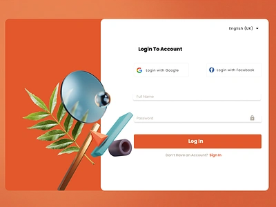 Website Login UI authentication figma graphic design interaction design login ui ui ux