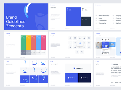 Zendenta - Brand Book for a SaaS Dental Clinic Management System brand brand book branding clinic dental ehr emr guidelines hospital management medical records mobile product design saas saas dental saas design ui ux web app web design