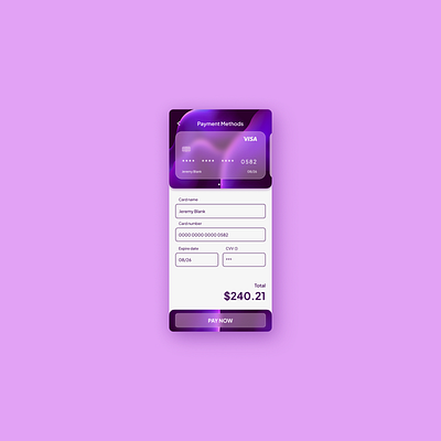 Credit Card Checkout | Daily UI 02 checkout credit card daily ui design minimalist ui uiux