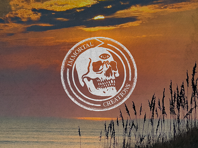 Immortal Creations apparel beach branding immortal ocean skull