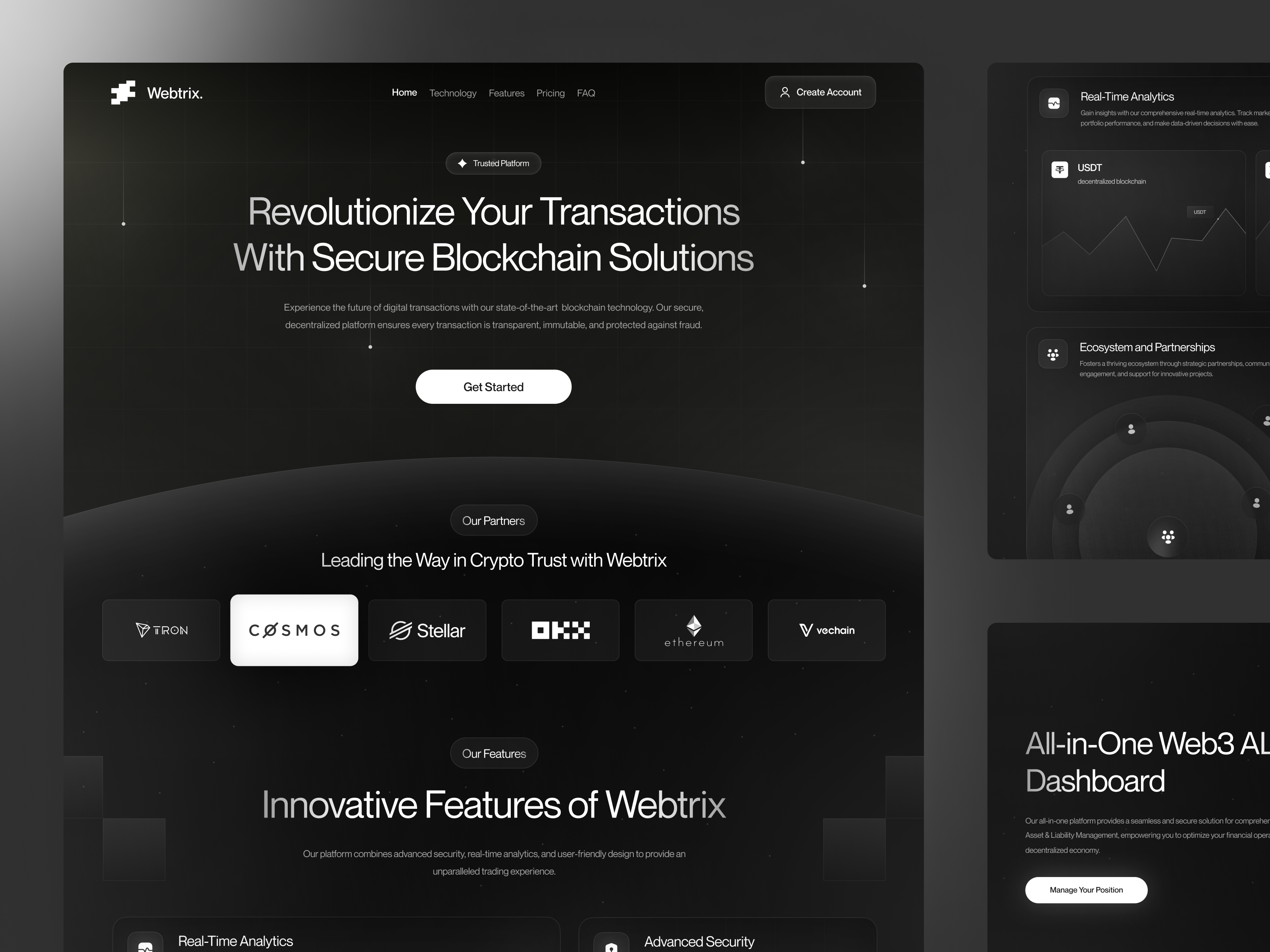 Example of Web3 Landing Page Design And Development