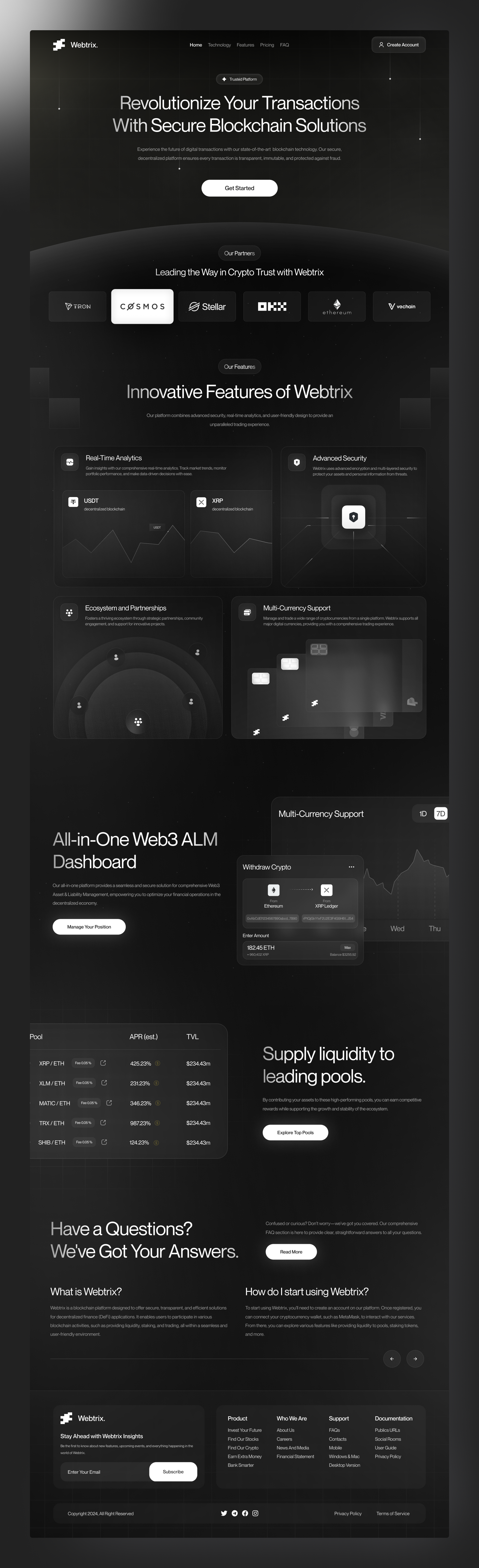 Example of Web3 Landing Page Design And Development