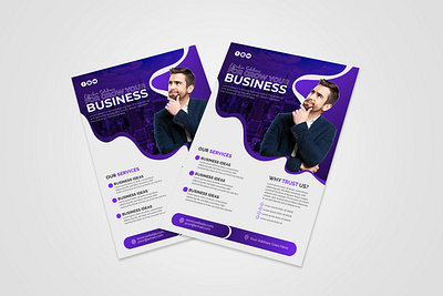 Flyer design template for grow your business. adobe illustrator adobe photoshop agency flyer brand identity branding business flyer company poster creative design design flyer design flyer template flyers free download free mockup graphic design grow business identity design modern flyer vector