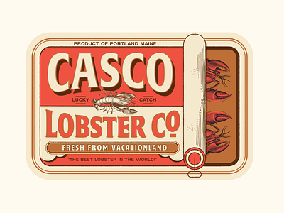 Tin Fish Can Design branding can can food can label fish lobster los angeles maine sardine sardine can tin can tin can fish tinned fish typography vintage vintage branding vintage design vintage label vintage logo wes anderson