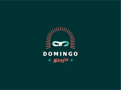 Domingo Ninja 80s branding brassai. dark logo ninja