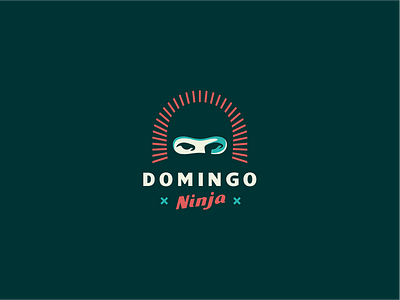 Domingo Ninja 80s branding brassai. dark logo ninja