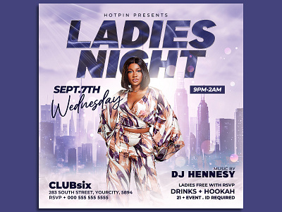 Ladies Night Flyer Template rb