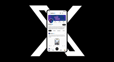 X (Formerly Twitter) Redesign Concept — Profile Section android flat design ios minimalist mobile app twitter x