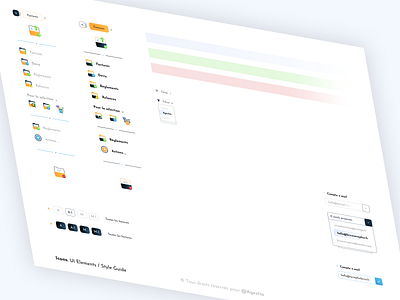 Account UI Style Guide accounting admin brand branding brand guide graphic design icon set icons designer illustrator ai ligh template mail mcokup nav navigation photoshop psd print designer senior designer sidebar typo typography ui style guide ui ux designer