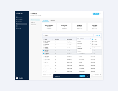 Valosan product design ui ux