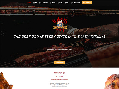 Wiley's Championship BBQ Website css responsive web design restaurant web design ui web development wordpress