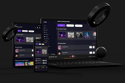 Music App - Harmony branding design ui user interaction visual design