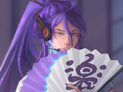 WIP Gakupo redraw anime commissions open digital art digital illustration digital painting fanart redraw vocaloid