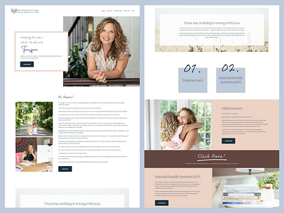 Dr. Angele Close design squarespace ui web design web develop