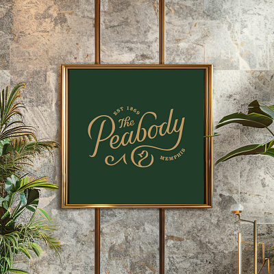 The Peabody Memphis brand identity hand lettering hotel branding hotel identity lettering logo design package design