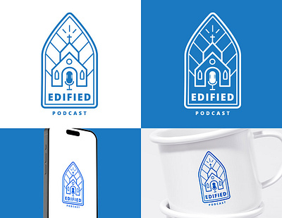 Edified Podcast Option 3 branding church edified edify graphic design leaders logo ministry podcast