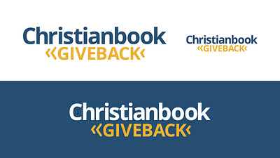 Christianbook.com Giveback Program Logo back branding christian christianbook christianbook giveback christianbook.com design give giveback giveback logo logo