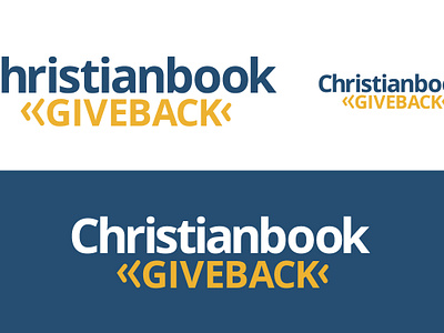 Christianbook.com Giveback Program Logo back branding christian christianbook christianbook giveback christianbook.com design give giveback giveback logo logo