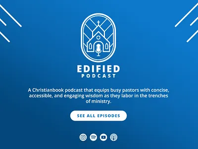 Edified Podcast Web Landing Page Mockup branding design edify episodes landing page logo podcast socials webpage website website design