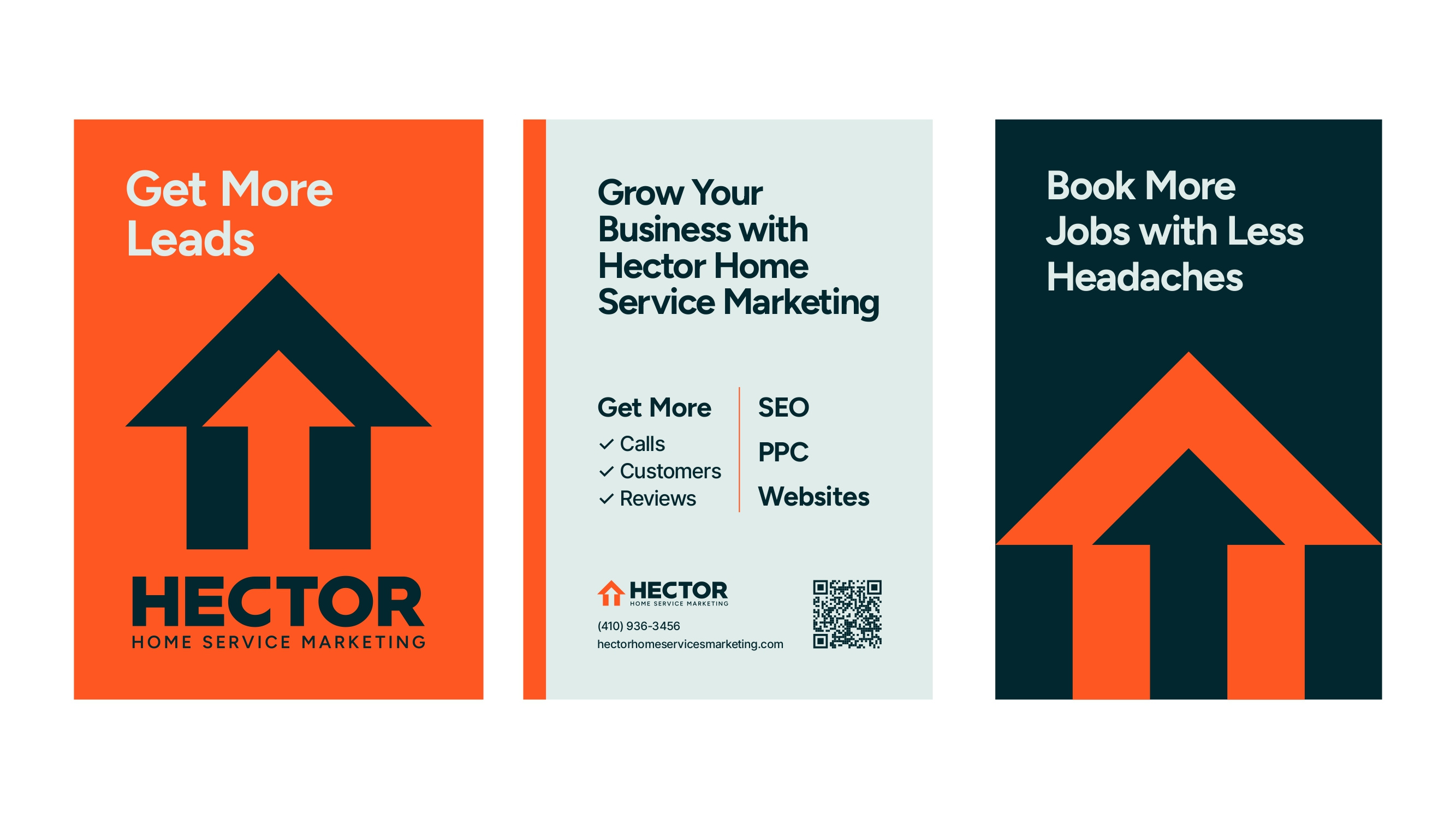 Hector Home Services Logo Design brand identity branding business branding corporate logo home services identity design logo design logo designer marketing logo minimal logo modern logo professional logo service business small business branding visual identity