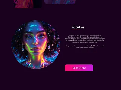#DailyUI landing page_Beauty Center uiux desginer