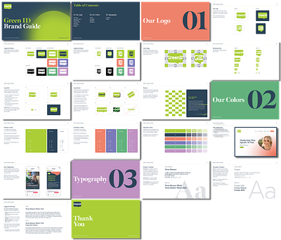 Green ID Brand Guidelines branding design graphic design icon illustration illustrator logo minimal ui vector