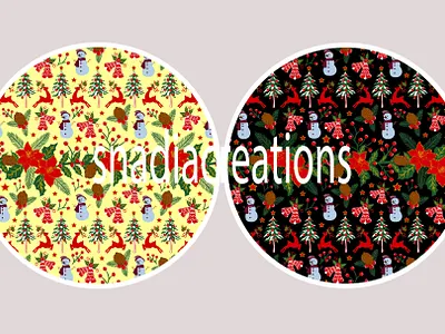 Christmas holiday design blossom flowers botanical christmas decor fabric designer holiday home decor interior design maximalist nature outdoors seamless pattern textile pattern designer vector wallpaper design western winter