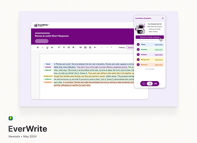 EverWrite Redesign - Newsela Case Study case study company ui unicorn startup user research ux