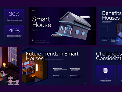 Smart House Presentation 🔮 branding desktop home branding home logo house logo presentation purple purple branding purple logo purple presentation smart home smart house