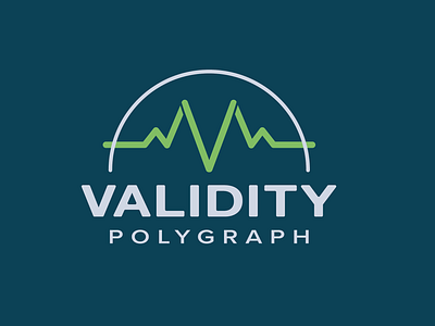 Validity Polygraph branding channel design heartbeat identity line logo polygraph validity