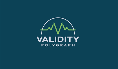 Validity Polygraph branding channel design heartbeat identity line logo polygraph validity