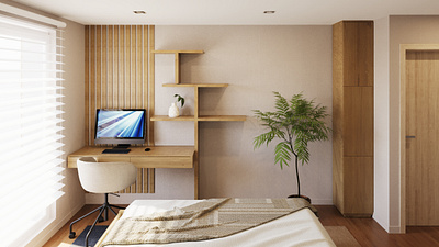 Bedroom visualization 3d 3dsmax design render