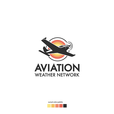 Logo for Aviation brand graphic design logo