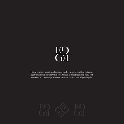 EDGE logo design- luxury brand graphic design logo design luxury brand