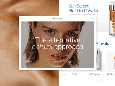 Health Care Brand clean design digital modern skincare ui visualdesign