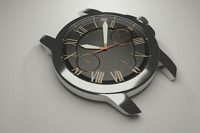 Fossil watch 3D 3d visualization 3d watch blender 3d fossil