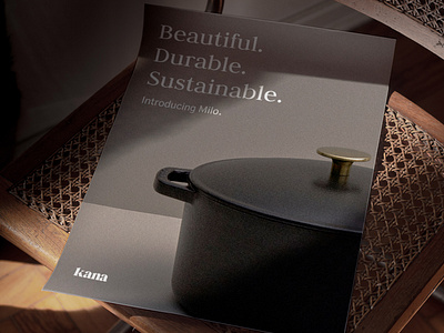 Poster Design brand identity branding collateral design cookware design dutch oven kana cookware logo montreal poster design sustainable sustainable design