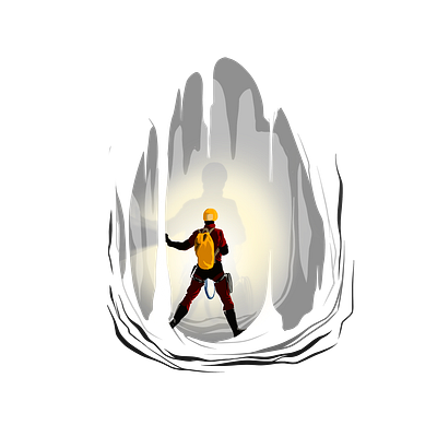 Cave guy cave illustration procreate