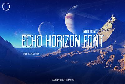 Echo Horizon Font Family vibrant fonts