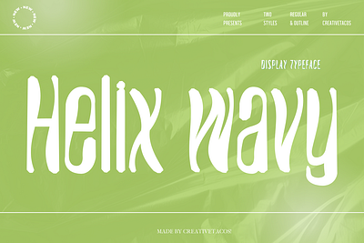 Helix Wavy Futuristic Font vibrant fonts