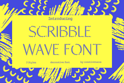 Scribble Wave Font Pack vibrant fonts