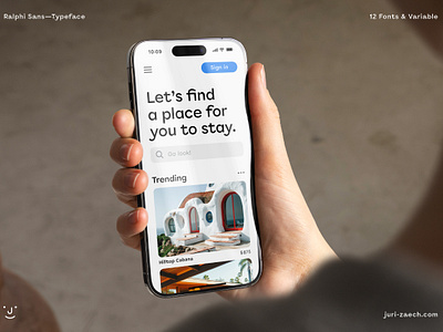 Ralphi Sans Variable Typeface app design font geometric interface iphone sans serif type typeface typography ui variable web 2.0 webdesign