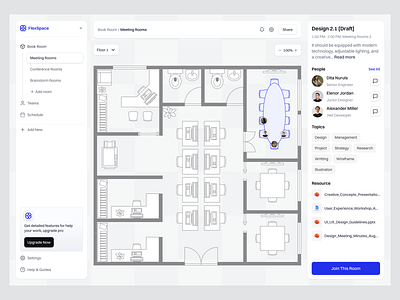 FlexSpace: Web App SaaS Dashboard Hybrid Workspace 💼 attendance dashboard dashboard design desktop app meeting office office dashboard product design saas saas design ui virtual virtual office virtual office ui virtual space virtual workspace web app web design webiste work