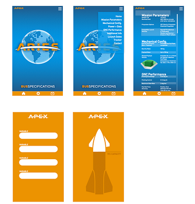 Logo, branding, app design: Spacecraft branding graphic design logo ui